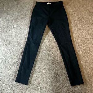 Max studio black polka dot print pull on slacks